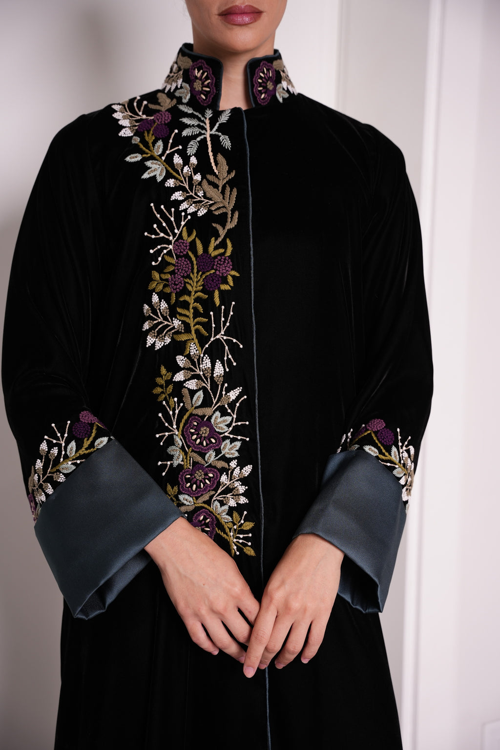 J19 black velvet dress