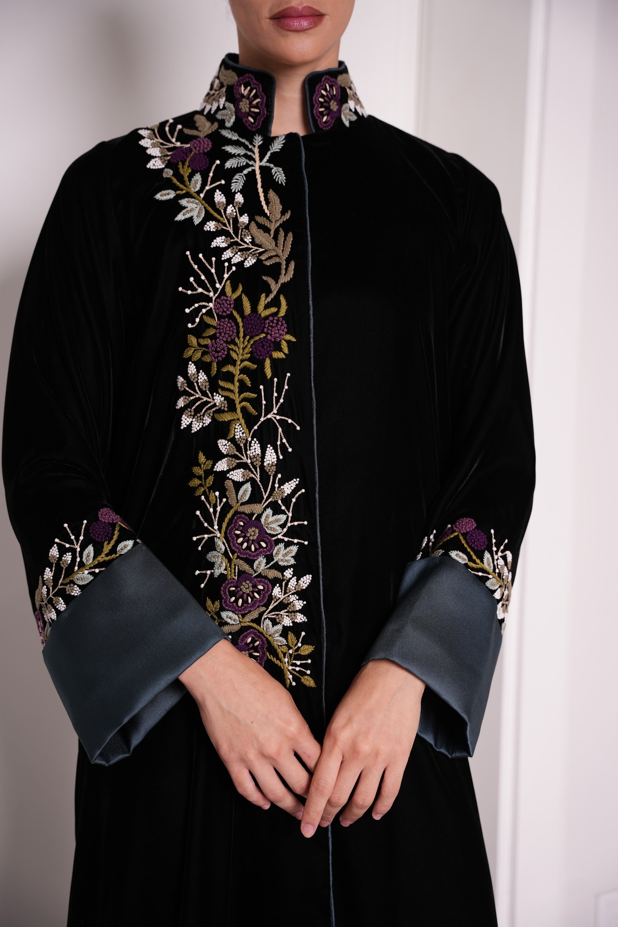 J19 black velvet dress