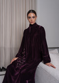 J20 purple velvet dress